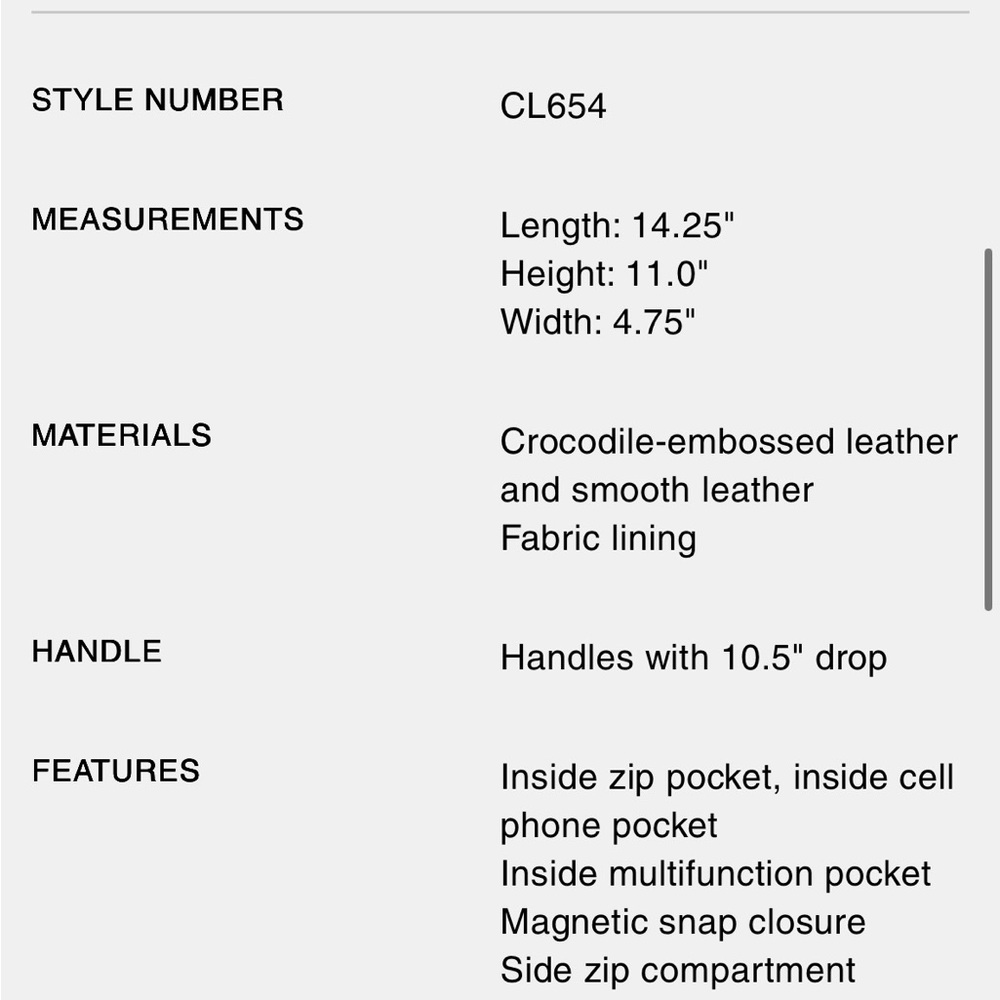 Coach Outlet Nina Zippered Tote in Gold Amazon Green Croc Embossed - Picture 14 of 14